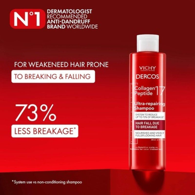 Vichy Dercos Ultrarepairing Collagen Shampoo 17
