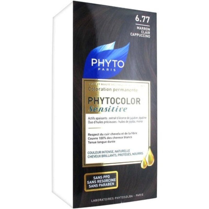 Phyto Phyto Color Permanent Hair Colour 6.77 Light Brown Cappuccino