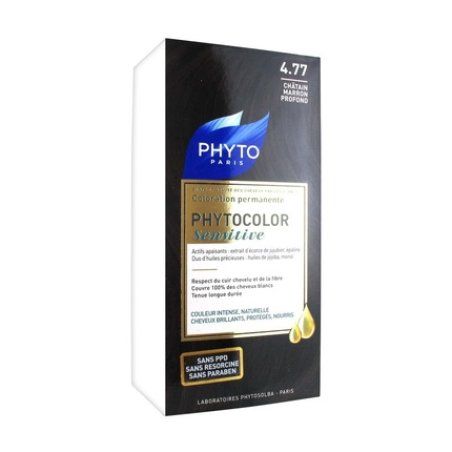 Phyto Phytocolor Sensitive Permanent Hair Color 477 Chestnut Brown Deep