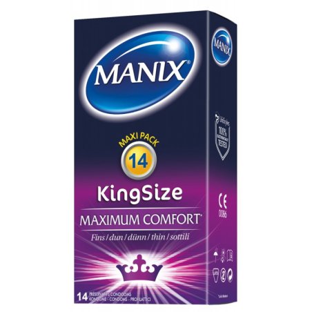 Manix King Size Condoms 14 Extra Comfort And Protection