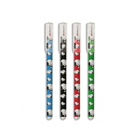 SNOOPY - Lot de 4 Stylo Effaçable