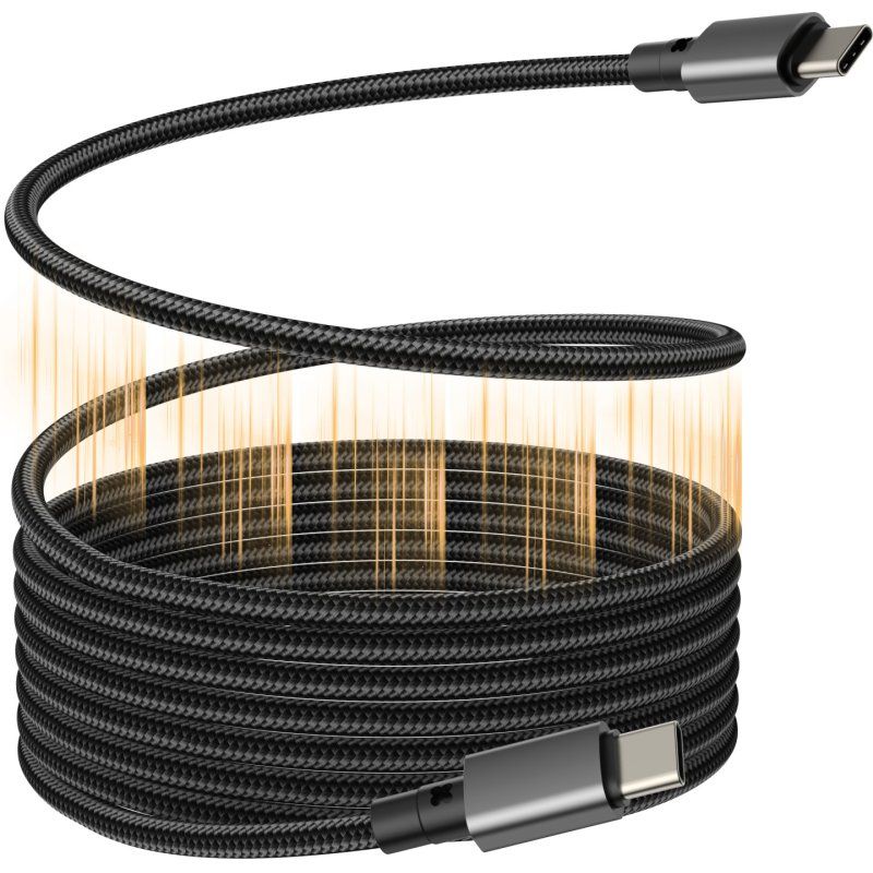 VISION 1m Black USB-C Magnetic Cable