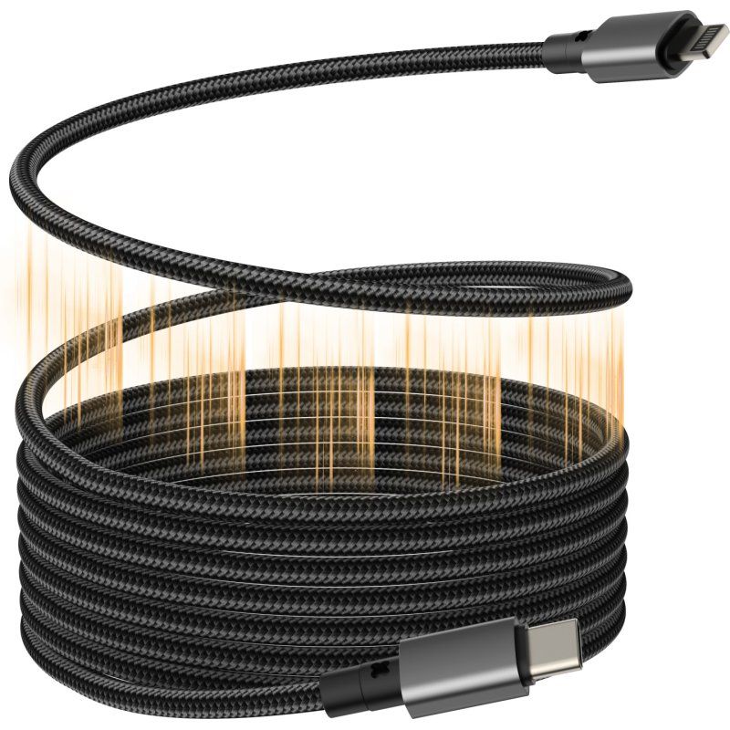 Vision TC 1MLTGMAG/BL câble Lightning 1 m Noir