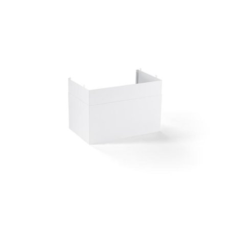 Rallonge de cheminée blanche (pour montage sur une étagère intermédiair *