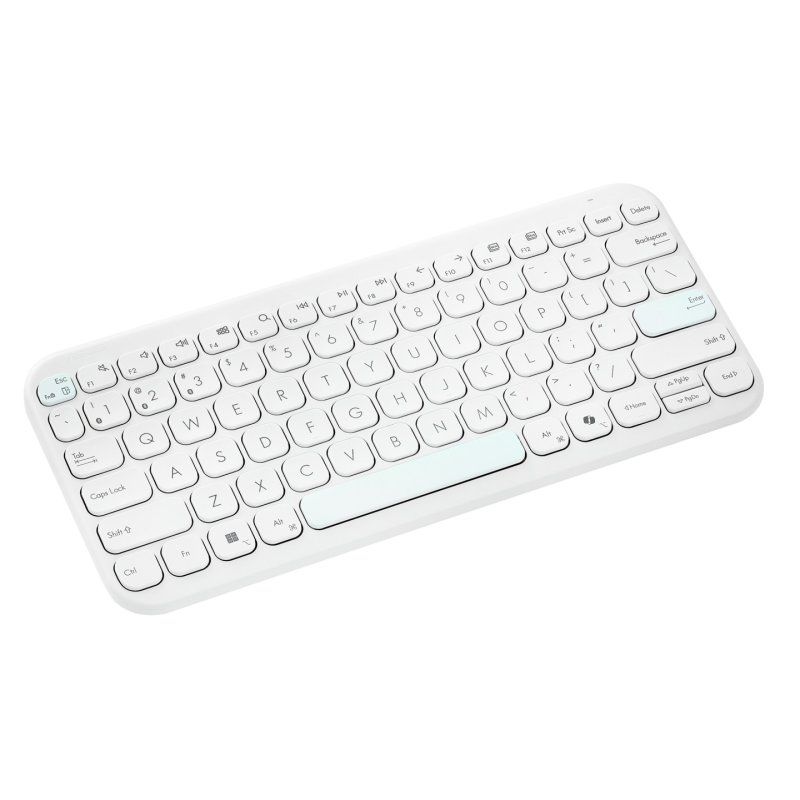 ASUS Marshmallow Keyboard KW100 clavier Maison Bluetooth QWERTZ Allemand Blanc