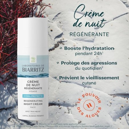 Laboratoires De Biarritz Hydra-Protect Regenerating Night Cream Face Organic