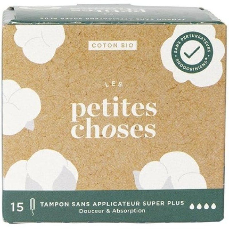 Les Petites Choses Organic Tampons Super Plus 15 Units