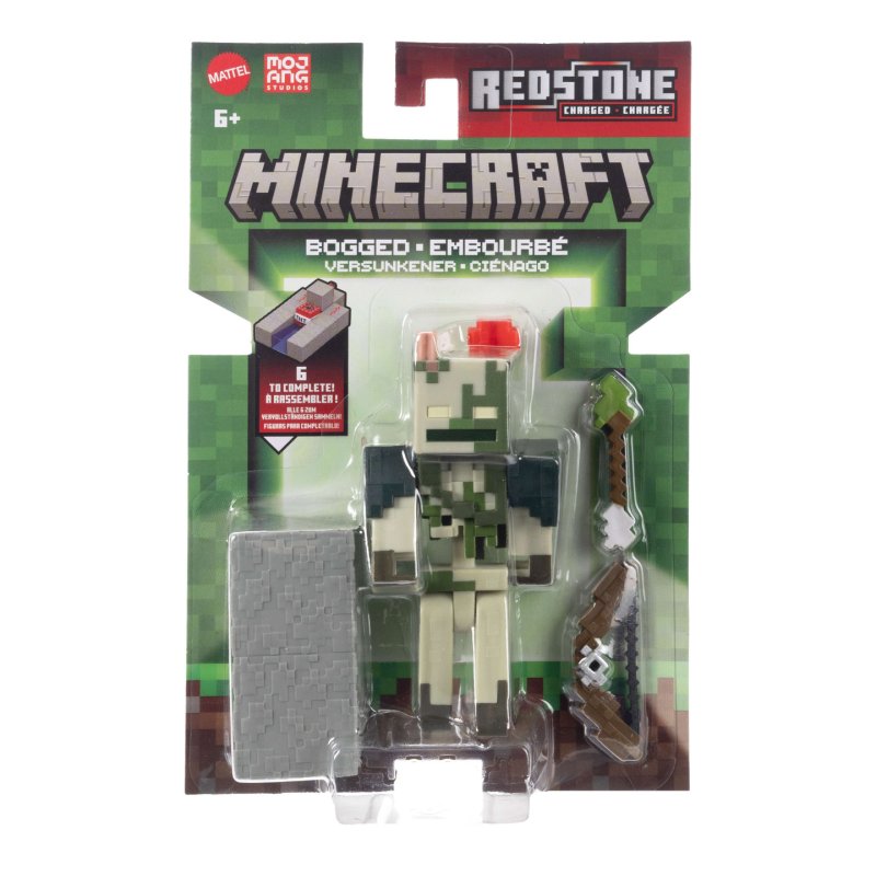 Minecraft - Biome Builds 8cm Figure - Redstone Charged Bogged (JJR87-JL10)