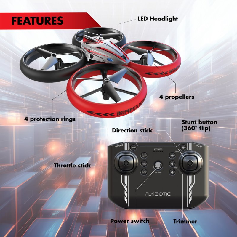 Silverlit Bumper Drone Lite Radio-Controlled (RC) model Electric engine