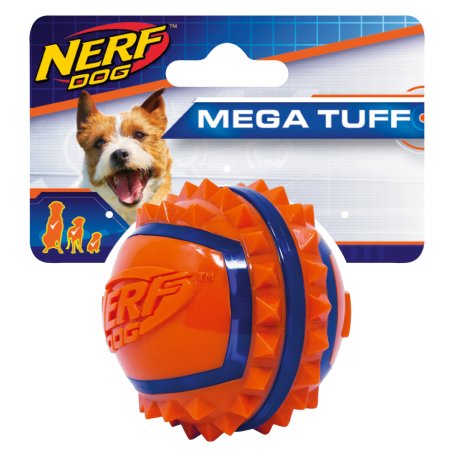 NERF - Nerf Dog Two-Tone TPR Spike Ball - Small - 6.4cm