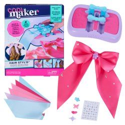 Cool Maker , Hair Styl’d Bow Maker, Make & Remake 4 Bows, Hair Accessories Arts and Crafts Kit, Kids Toys for Girls