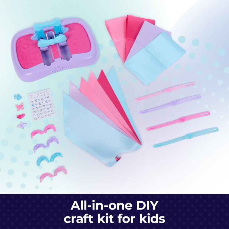 Cool Maker , Machine à nœuds Hair Styl'd, 4 nœuds à créer à l'infini, kit créatif d'accessoires pour cheveux,