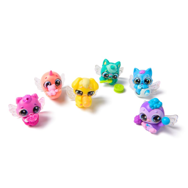 Hatchimals Alive, Rainbow Hatchery, Coffret avec 6 mini-figurines dans des œufs qui entraînent un changement de