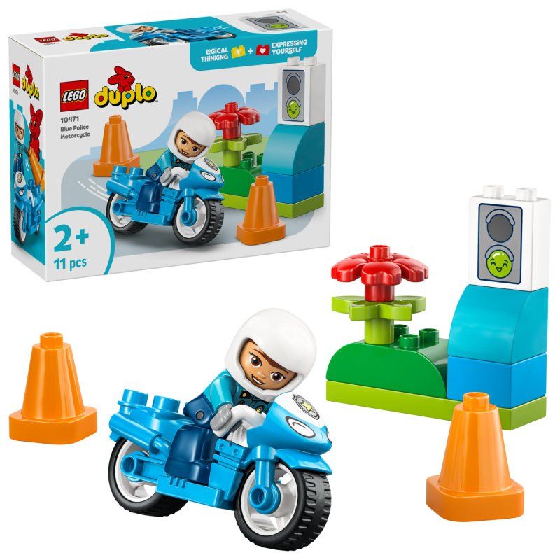 10471 DUPLO Town Blaues Polizeimotorrad