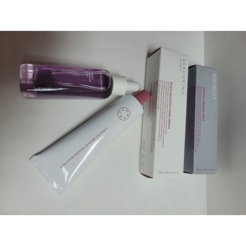 SERUMKIND Black Blossom Hand Serum & Purple Cabbage Drop Serum Full Sizes