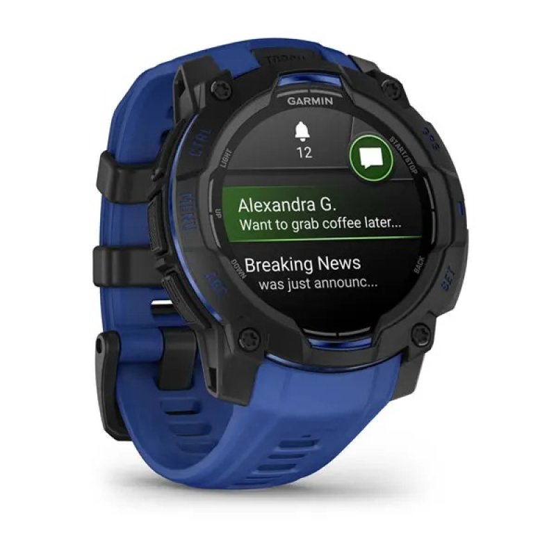Garmin Instinct 3 3.05 cm (1.2 ) AMOLED 45 mm Digital 390 x 390 pixels Black GPS (satellite)