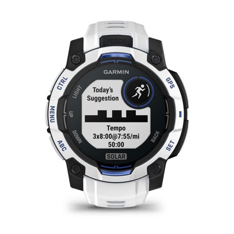 Garmin Instinct 2.29 cm (0.9 ) MIP 45 mm Digital 176 x 176 pixels Touchscreen Black White GPS (satellite)