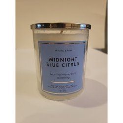 Midnight Blue Citrus White Barn Bbw 1wick Scented Signature Candle 8 Oz