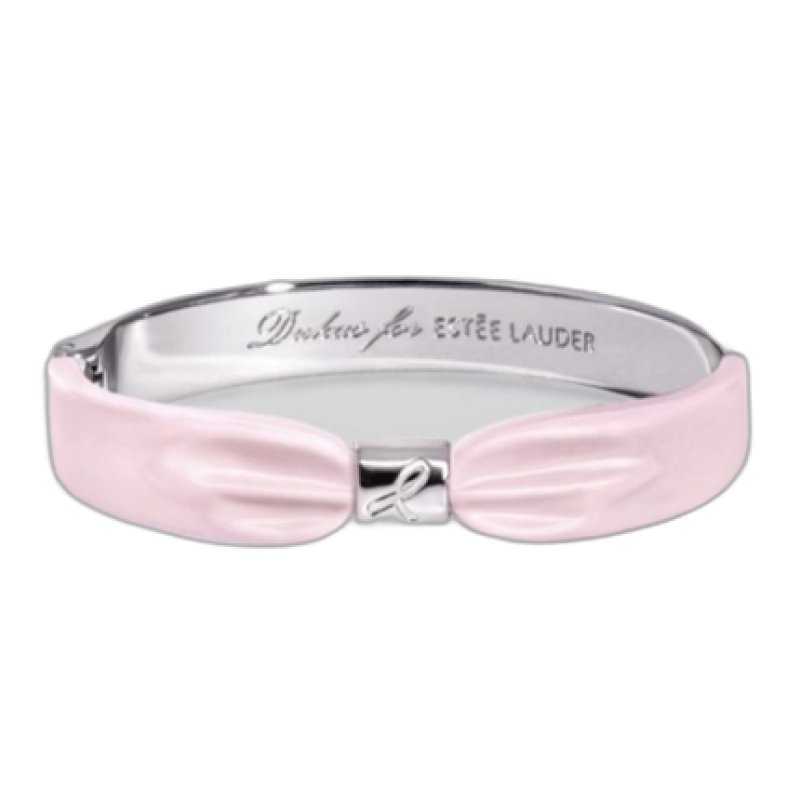 Estee Lauder Dukas Collection 2021 Pink Ribbon Base Metal Bracelet For Women