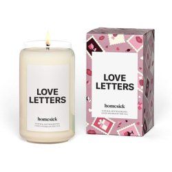Homesick Love Letters Scented Candle 1375 Oz Rose Jasmine Peony Natural Soy Wax Blend Romantic For Birthday Anniversary