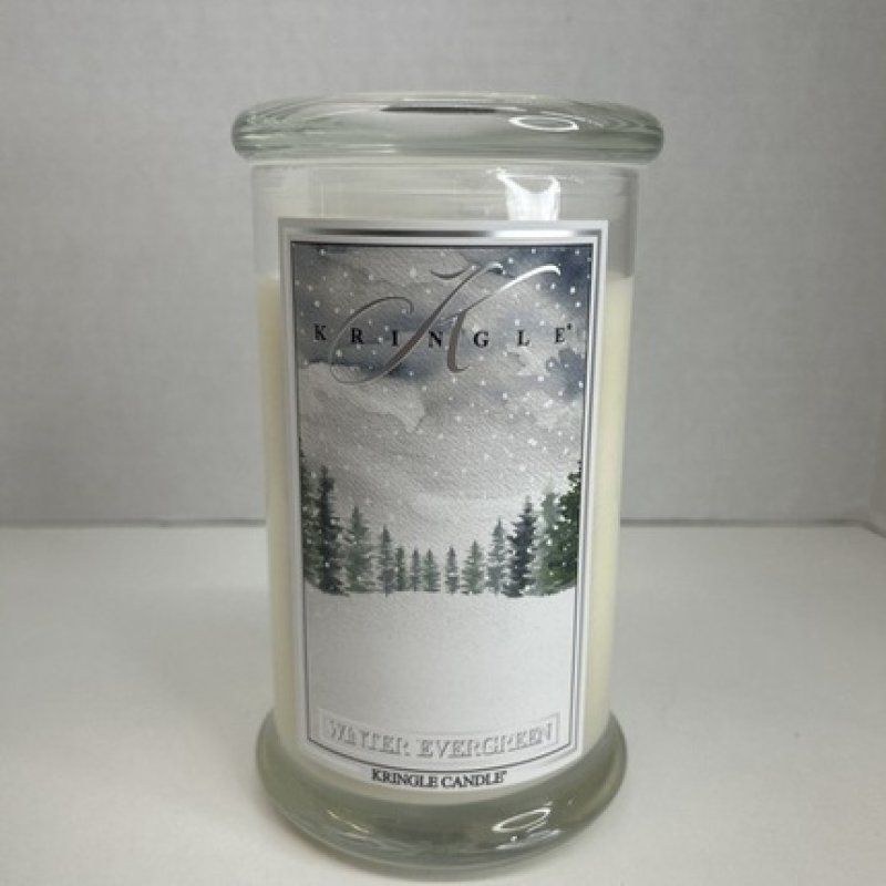 Kringle Candle Winter Evergreen Large 2wick Soy Wax Glass