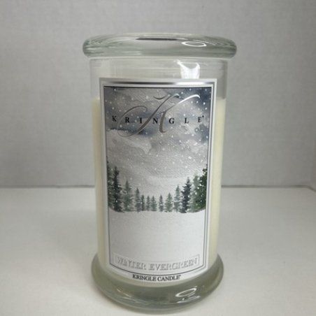 Kringle Candle Winter Evergreen Large 2wick Soy Wax Glass