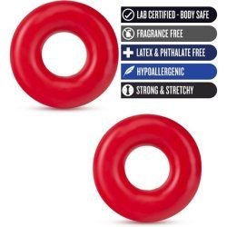 Blush 331332 Penis Ring Red One Size