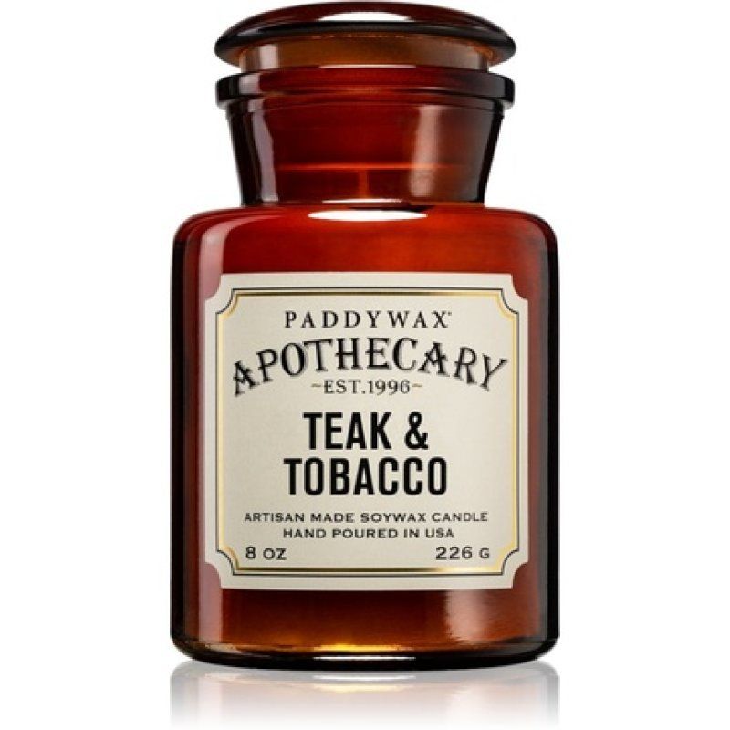 Paddywax Apothecary Teak & Tobacco Scented Candle 226 G