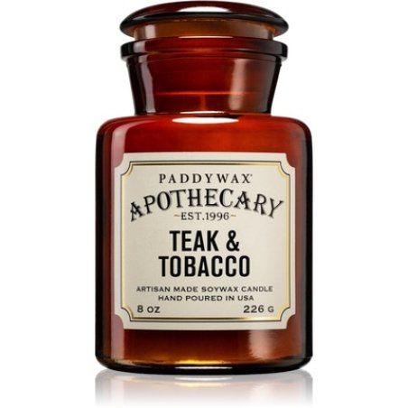 Paddywax Apothecary Teak & Tobacco Scented Candle 226 G