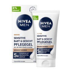 NIVEA MEN Sensitive Beard & Face Cel face moisturizer 50 ml Gel