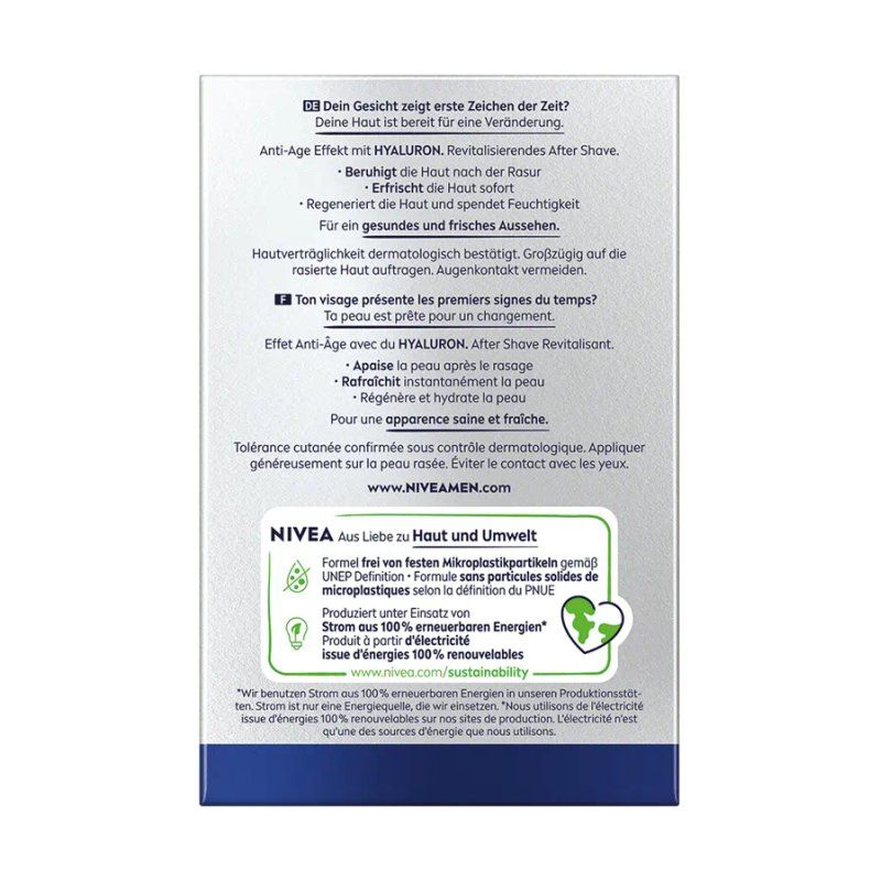 Nivea Men After Shave Hyaluron 100ml Hydrating And Soothing After Shave Lotion For Men