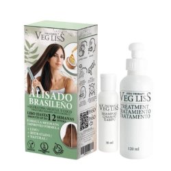 VEGLISS Brazilian Keratin Smoothing Vegetable New Formula Brazilian Hair Smoothing Vegan Smooths Moisture and Repairs