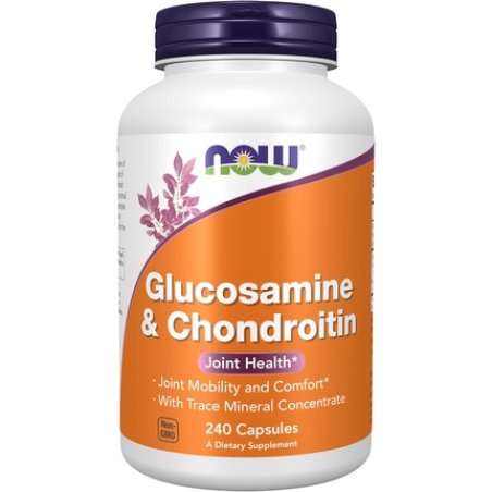 Now Supplements Glucosamine & Chondroitin with Trace Mineral Concentrate