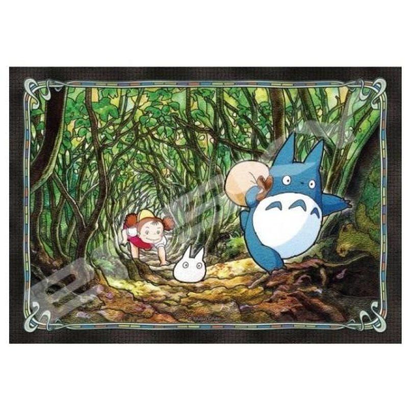 MON VOISIN TOTORO - Tunnel secret - Puzzle Vitrail 208P