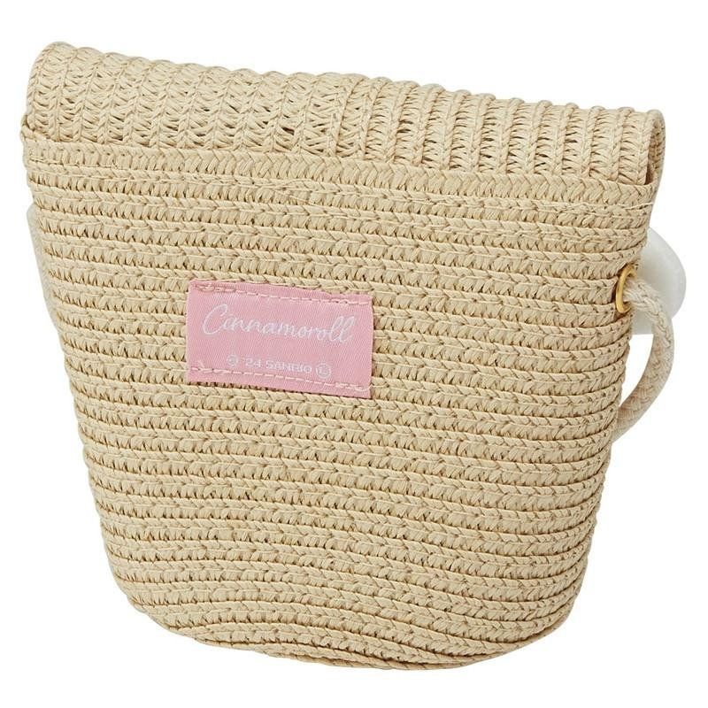 HELLO KITTY - Cinnamoroll - Sac bandoulière en paille 13.8x11.5cm