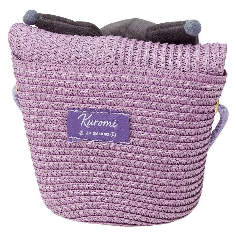 HELLO KITTY - Kuromi - Sac bandoulière en paille 13.8x11.5cm