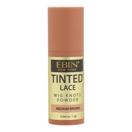 Ebin New York Tinted Lace Wig Knots Medium Brown Powder 12 Grams