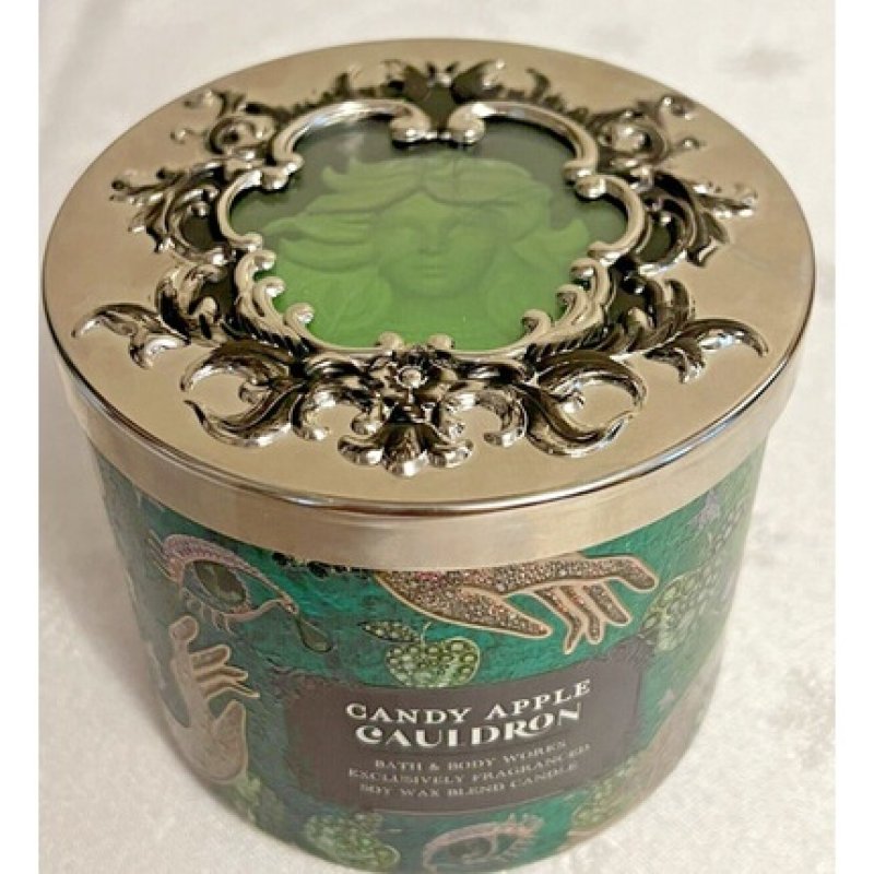 Candy Apple Cauldron Siren Lid 3wick Candle Bath & Body