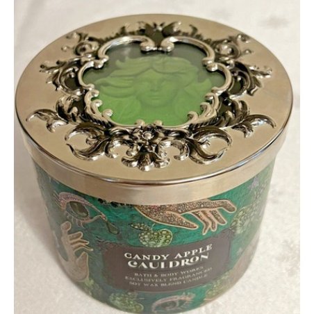 Candy Apple Cauldron Siren Lid 3wick Candle Bath & Body
