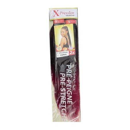 X Pression Pre Comb T1bburg 1x2 Synthetic Hair Extension