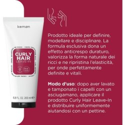 Kemon Curly Hair Leave-In Curl Defining Cream Anti-Frizz