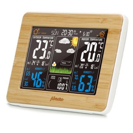 Station météo Alecto avec capteur sans fil, Bambou. *