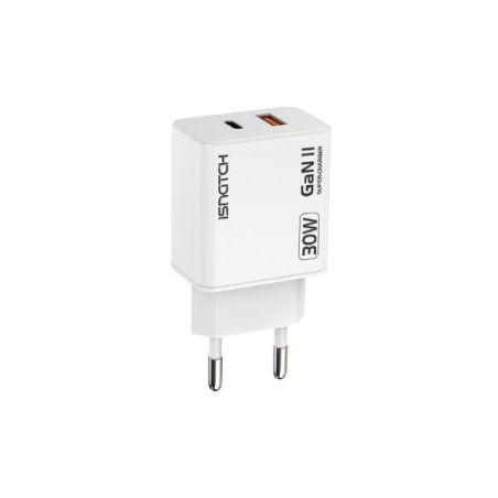 Chargeur secteur mural Blanc - Usb et UsbC - 30W *