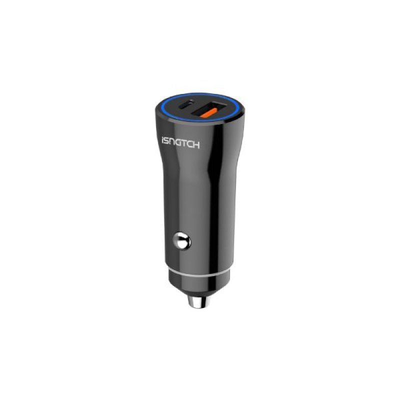 Chargeur allume cigare Noire - Usb et UsbC - 36W *