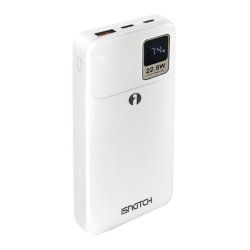 Powerbank Blanche - 10000 mAh - Usb et UsbC - cordons UsbC et MFI Light *