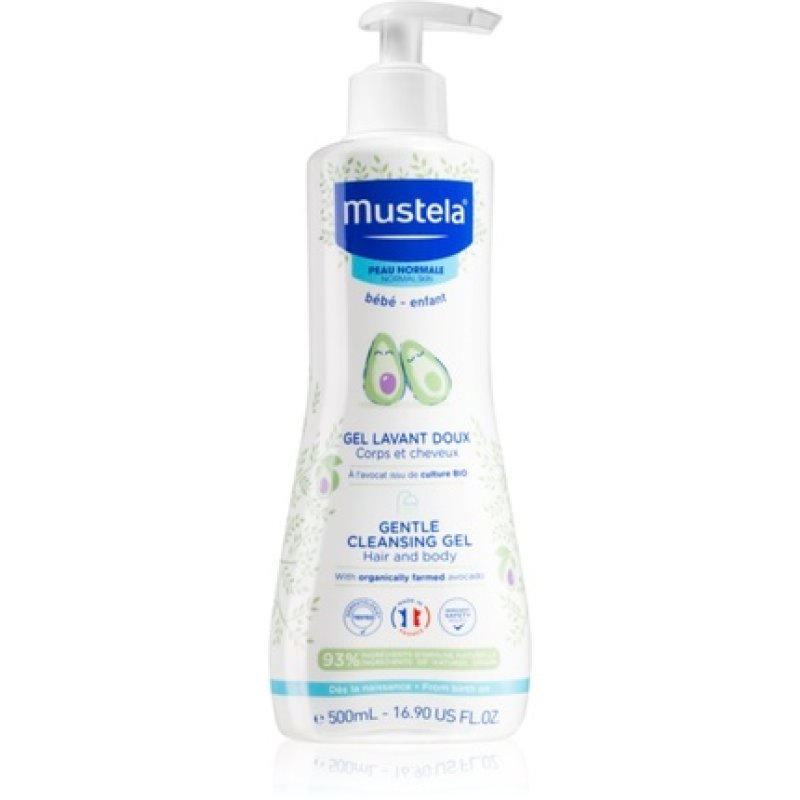 Mustela Gentle Body And Hair Cleansing Gel 500 Ml