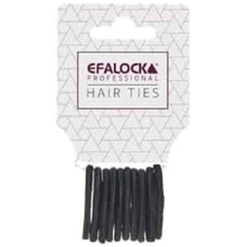 Efalock Brown Hair Elastics 10 Pack