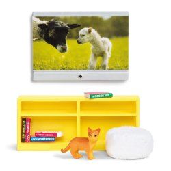 Lundby 60209100 dollhouse accessory Dollhouse television set & lamps