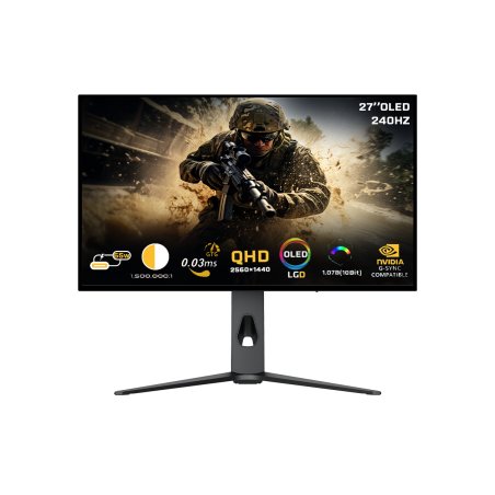 Twisted Minds - 27 Prestige X Series OLED QHD 240HZ, IPS, 0.3 MS, HDMI 2.1 Gaming Monitor - TM27OLD2K240