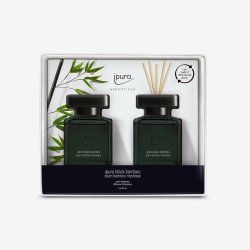 ipuro ESSENTIALS black bamboo aroma diffuser Fragrance bottle Green